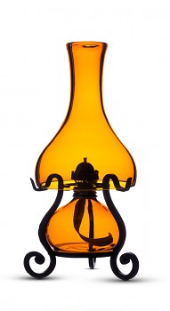 Bohemia Crafts HLADKÝ AMBR - elektrická a petrolejová lampa v jednom