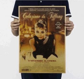 Plakát Audrey Hepburn 51,5x36cm Vintage č.4