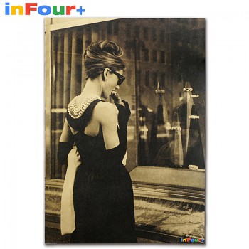 Plakát Audrey Hepburn 51,5x36cm Vintage č.7