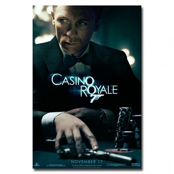 Plakát James Bond Agent 007, Daniel Craig, Casino Royale