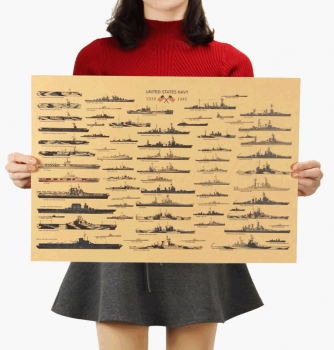 Plakát tablo US Navy 2. světová válka, č.024, 51.5 x 36 cm