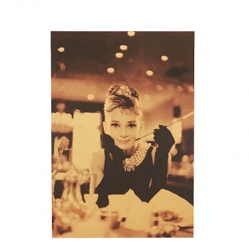 Plakát Audrey Hepburn 51,5x36cm Vintage č.13