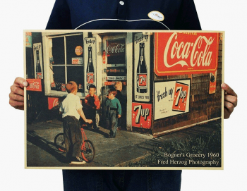 Plakát CocaCola 50,5x35cm kraft paper  
