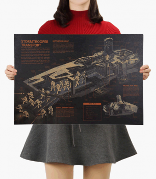 Plakát Star Wars, StormTrooper Transport č. 110, 35.5 x 51 cm 