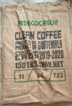 Jutový pytel od kávy, Guatemala, Fedecocagua