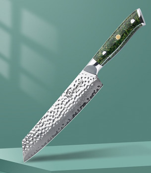 Kuchyňký kiritsuke nůž 8" Sunnecko Baico 72 vrstev damaškové oceli 