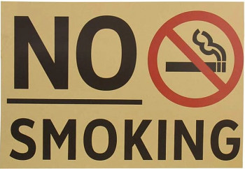 Plakát No Smoking, rozměr 35,5 x 51 cm