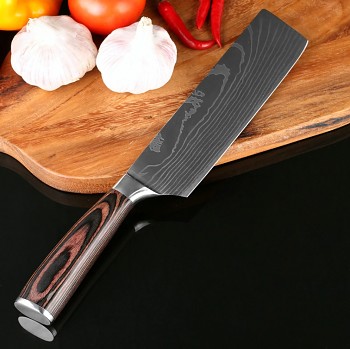 Kuchyňský nůž 7" XITUO SAGA ocel 7CR17 440C
