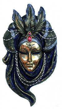 Benátská maska "PÁVICE"
