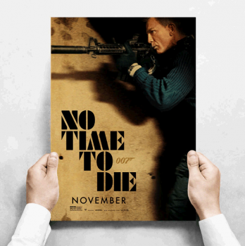 Plakát James Bond Agent 007, Daniel Craig, No Time to Die č.173, 29.7 x 42 cm