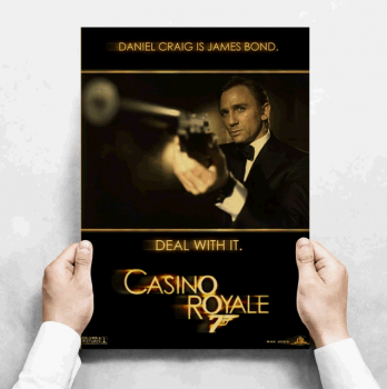 Plakát James Bond Agent 007, Daniel Craig, Casino Royale č.178, 29.7 x 42 cm