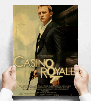 Plakát James Bond Agent 007, Daniel Craig, Casino Royale č.204, 29.7 x 42 cm