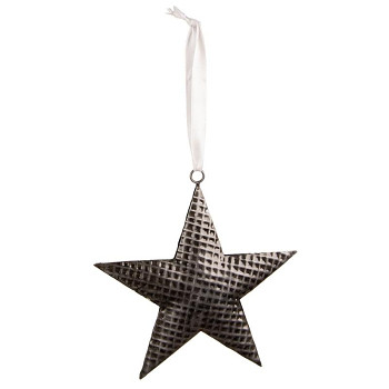 Vánoční kovová ozdoba STAR