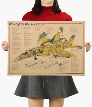 Plakát strážci nebes, Mikoyan MIG-29 Fulcrum, č.259, 50.5 x 36 cm