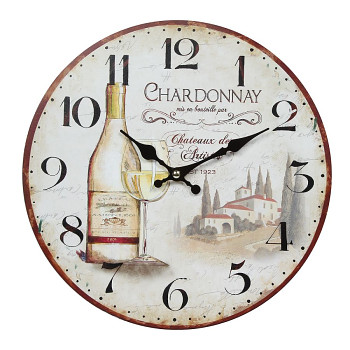 Nástěnné hodiny Chardonnay