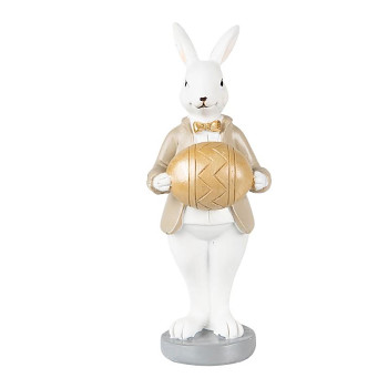 Dekorativní figurka králíka s vajíčkem