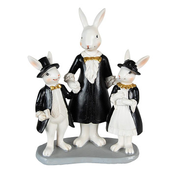 Dekorativní figurka králičí mamky s králíčky