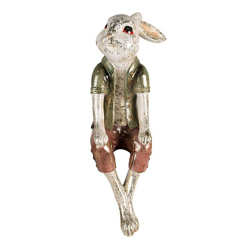 Dekorativní sedící figurka králíka