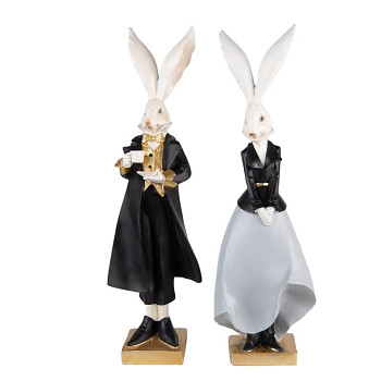 Dekorativní figurky pana a paní zajícových