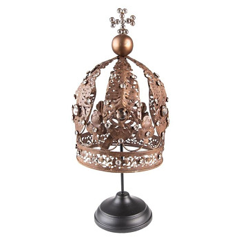 Dekorativní královská koruna na stojanu