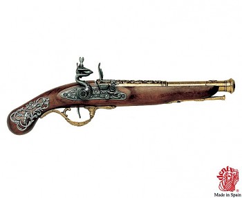 Anglická křesadlová pistole 18.století