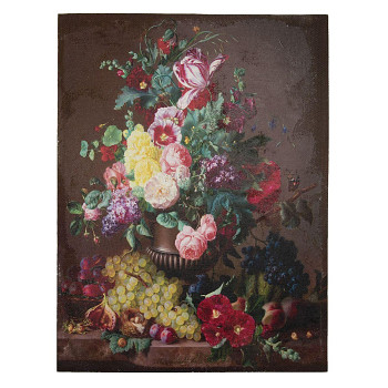 Obraz na plátně FLOWERS AND FRUIT