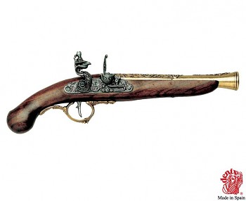 Německá křesadlová pistole , 18. stol.