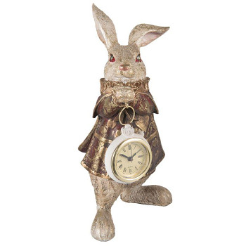Bílý králík s hodinkami