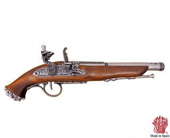 Pirátská křesadlová pistole 18. století