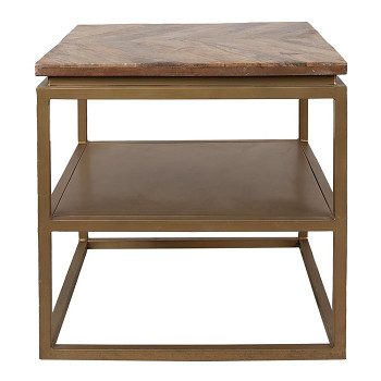 Odkládací stolek dřevo a kov Clayre & Eef 50736