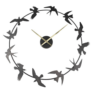 Nástěnné hodiny BIRDS Clayre & Eef 5KL0227