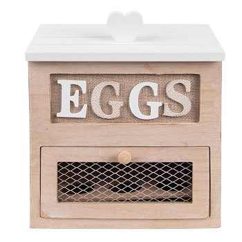 Dřevěná skříňka na vajíčka Clayre & Eef 6H2271