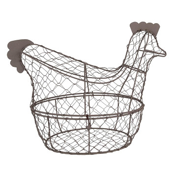 Kovový košík na vajíčka CHICKEN Clayre & Eef 6Y5260