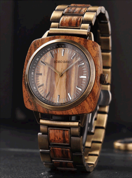 Pánské dřevěné hodinky BOBO BIRD Retro Elegance
