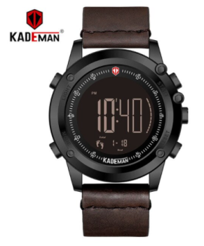 Pánské digitální hodinky Kademan Rock darkbrown