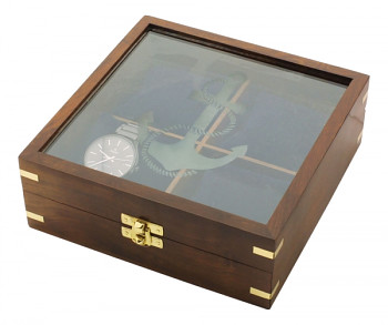 Box pro 4 hodinky z tropického dřeva