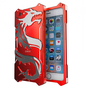Odolné pouzdro pro iPhone Dragon červené 6S