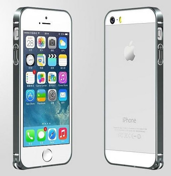 Hliníkový rámeček pro iPhone 5, 5s, se stříbrný