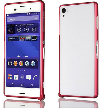 Hliníkový rámeček pro Sony Xperia Z3 červený
