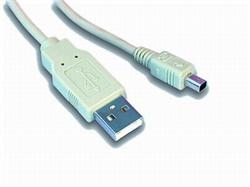1,8m USB 2.0.kabel A - miniUSB, 4pin, Mitsumi am4p-6