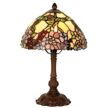 Stolní lampa Tiffany FLOWERS Clayre & Eef 5LL-1103
