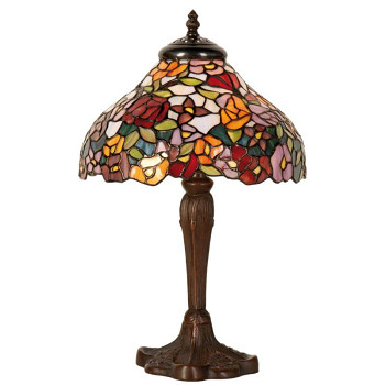 Stolní lampa Tiffany FLOWERS Clayre & Eef 5LL-1130