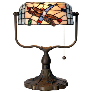 Stolní lampa Tiffany VINTAGE BANKER Clayre & Eef 5LL-1144