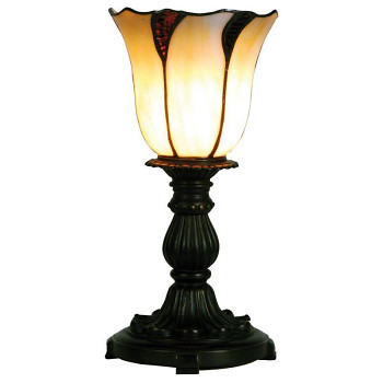 Stolní lampa Tiffany WHITE TULIP Clayre & Eef 5LL-5136