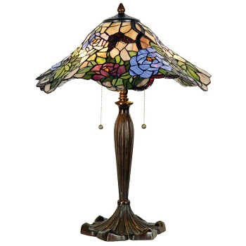 Stolní lampa Tiffany FLOWERS Clayre & Eef 5LL-5276