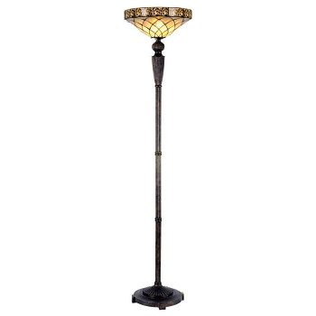 Stojací lampa Tiffany VINTAGE NIGHT Clayre & Eef 5LL-5280