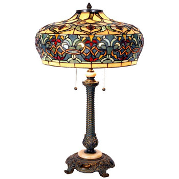 Stolní lampa Tiffany FLOWERS Clayre & Eef 5LL-5290