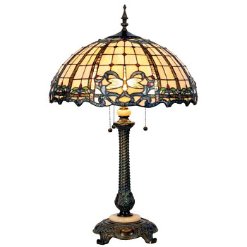 Stolní lampa Tiffany DRAGONFLY Clayre & Eef 5LL-5298
