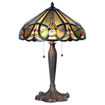 Stolní lampa Tiffany ART DECO Clayre & Eef 5LL-5299