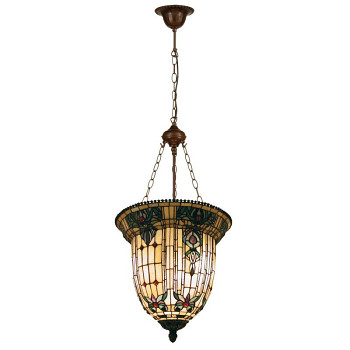 Závěsná lampa Tiffany ART DECO Clayre & Eef 5LL-5307